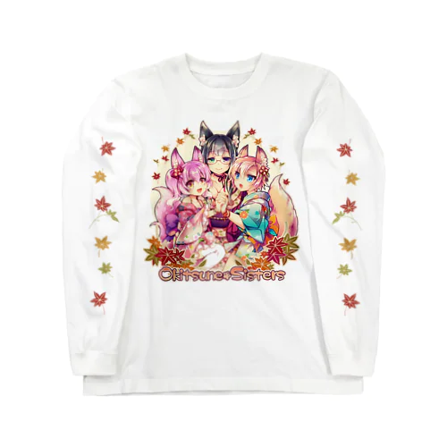 Okitsune*Sisters《袖プリントあり》 ロングスリーブTシャツ