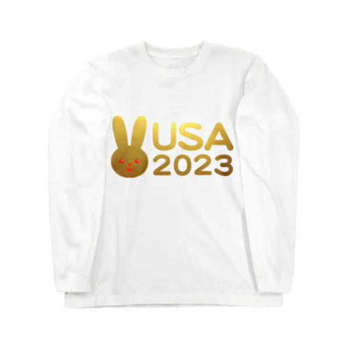 USA🐰GOLD✨2023 ロングスリーブTシャツ