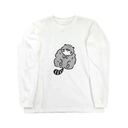 なでられ待ちのマヌルネコ（イロ） Long Sleeve T-Shirt