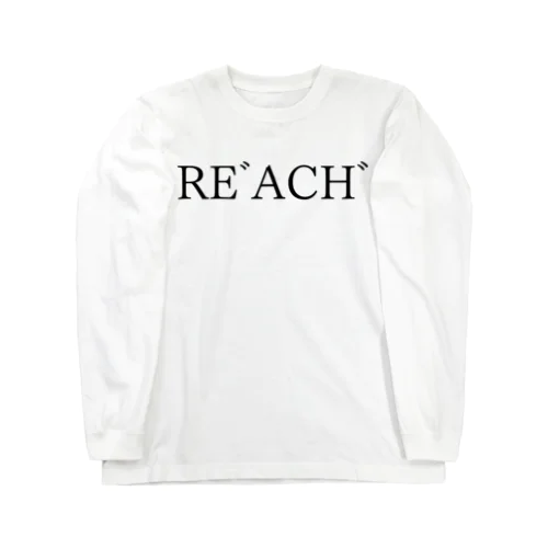 REﾞACHﾞ 黒文字 Long Sleeve T-Shirt