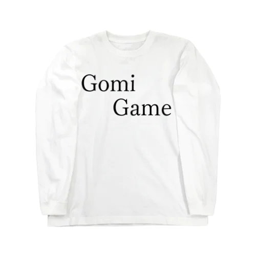 GomiGame 黒文字 Long Sleeve T-Shirt