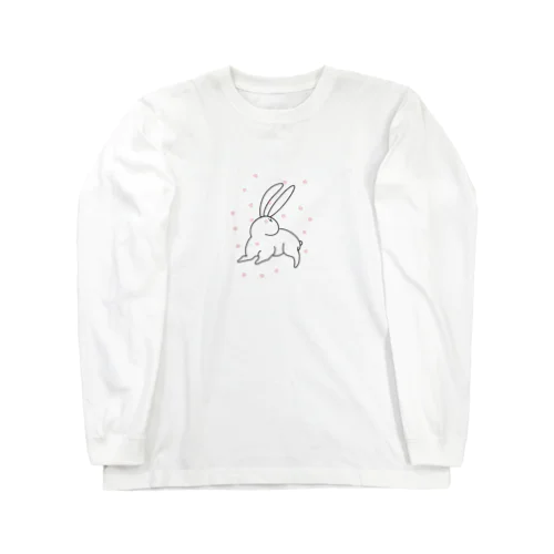 かるくパンチされるウサギさん Long Sleeve T-Shirt