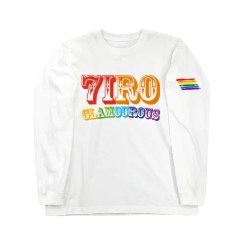 7IRO GLAMOUROUSロゴ長袖Tシャツ＜袖プリント＞ Long Sleeve T-Shirt