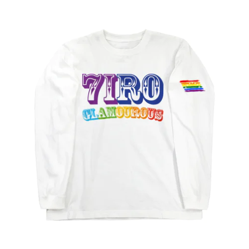 7IRO GLAMOUROUSロゴ長袖Tシャツ＜袖プリント＞ Long Sleeve T-Shirt