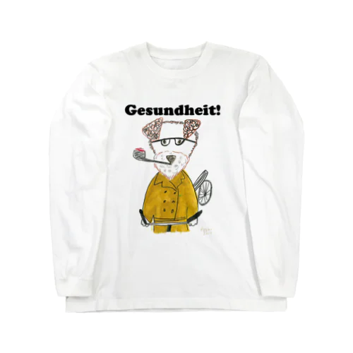 Gesundheit!のおじさまワンコ ロングスリーブTシャツ