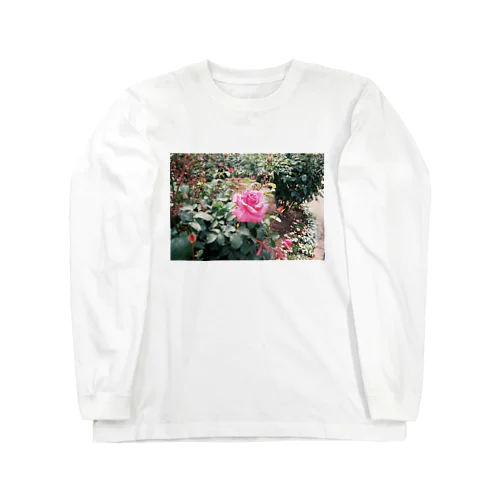 Pink Rose Film ロングスリーブTシャツ