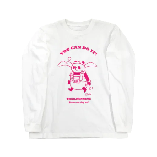 トレイルランパンダ【YOU CAN DO IT!】 ロングスリーブTシャツ