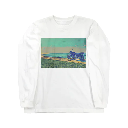 理由もなくただ海を目指したんだ。 Long Sleeve T-Shirt