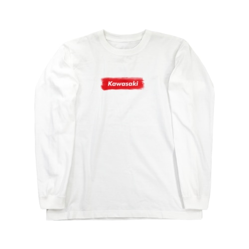 川崎市 ｜普段づかいできるご当地グッズ｜ブラシボックスロゴ Long Sleeve T-Shirt