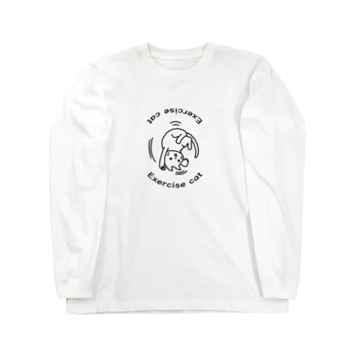 エクササイズ キャット Long Sleeve T-Shirt