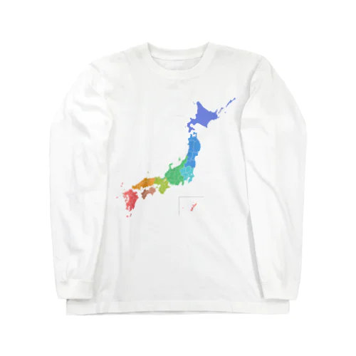 日本地図柄シリーズ Long Sleeve T-Shirt