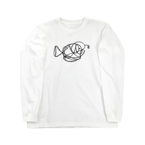 Scribbled Footballfish Long Sleeve T-Shirt