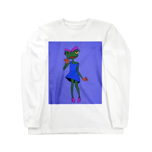 セクシーなカエルちゃん Long Sleeve T-Shirt