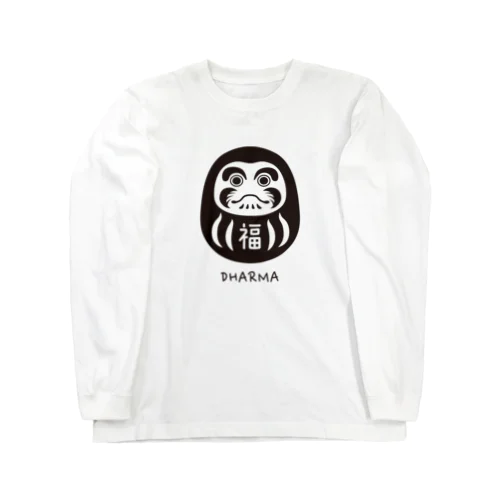 だるまくん　ブラック Long Sleeve T-Shirt