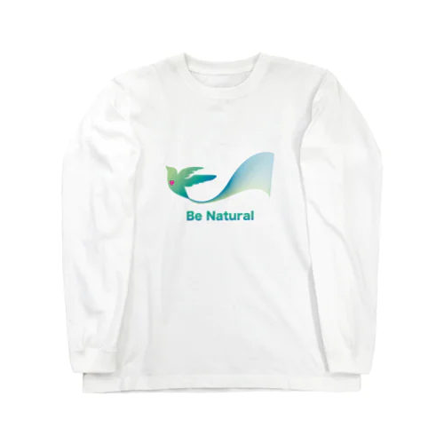 Be Natural 長袖Tシャツ（白） ロングスリーブTシャツ