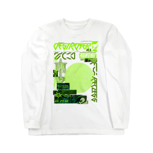 サイバー Long Sleeve T-Shirt