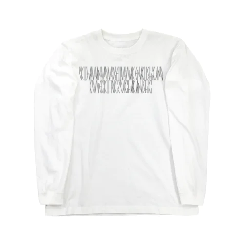 「百人一首 5番歌 猿丸大夫」カナクギフォントL Long Sleeve T-Shirt