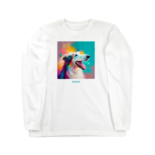 ハッピーボルゾイ Long Sleeve T-Shirt