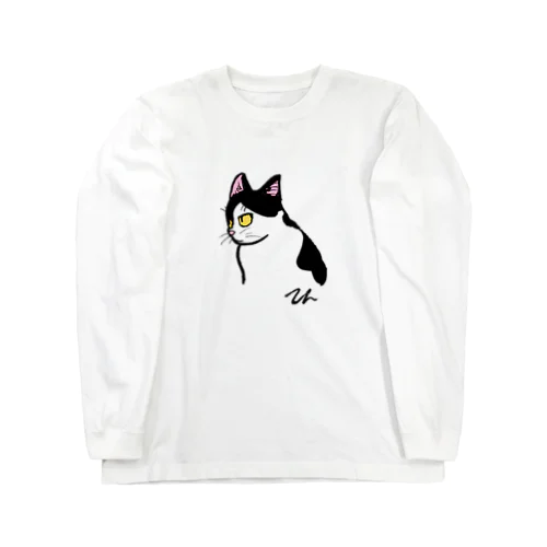 猫のテン ロングスリーブTシャツ