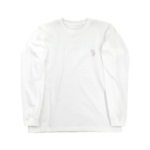 ピンクのコスモス Long Sleeve T-Shirt