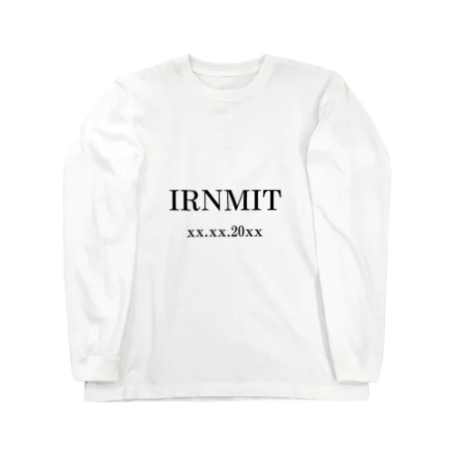 IRNMITロゴ xx.xx.20xx ロングスリーブTシャツ