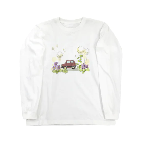 春とくるま Long Sleeve T-Shirt