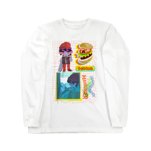 スケボーハンバーガー少年 Long Sleeve T-Shirt