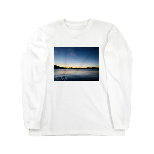 無人島の夕焼け Long Sleeve T-Shirt