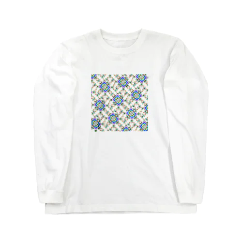 双子を抱えるTシャツ by AI模様 Long Sleeve T-Shirt