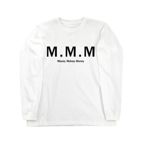 MoneyMakesMoney initial logo black Long Sleeve T-Shirt