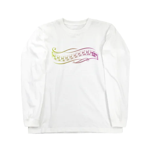 ボウリング「パーフェクトスコア300」グラデーション Long Sleeve T-Shirt