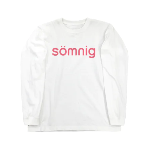 眠いのロゴ（スウェーデン語・ピンク） Long Sleeve T-Shirt