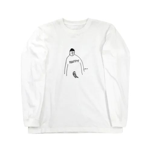 深夜のハッピーくん Long Sleeve T-Shirt