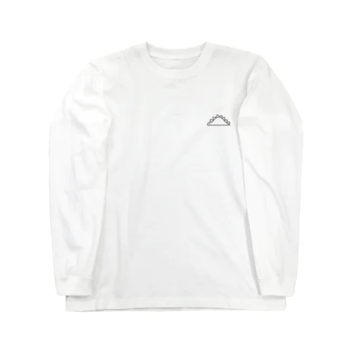 おひるねきょうりゅう(グレー) Long Sleeve T-Shirt