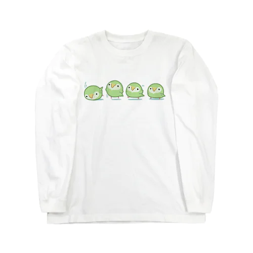 空も飛べるはずと頑張るカカポ Long Sleeve T-Shirt