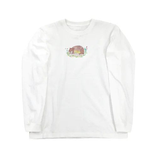 花のベッドで、お昼寝 Long Sleeve T-Shirt