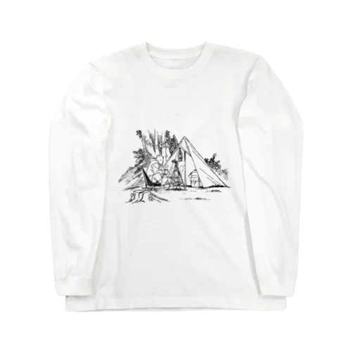 クマのキャンプ Long Sleeve T-Shirt