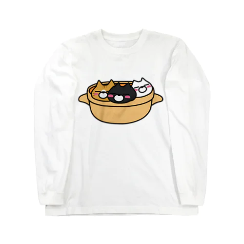 鍋ねこトリオ Long Sleeve T-Shirt