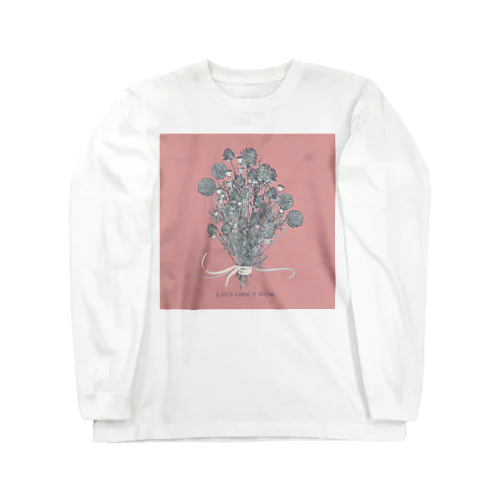 ドライフラワー　pink Long Sleeve T-Shirt