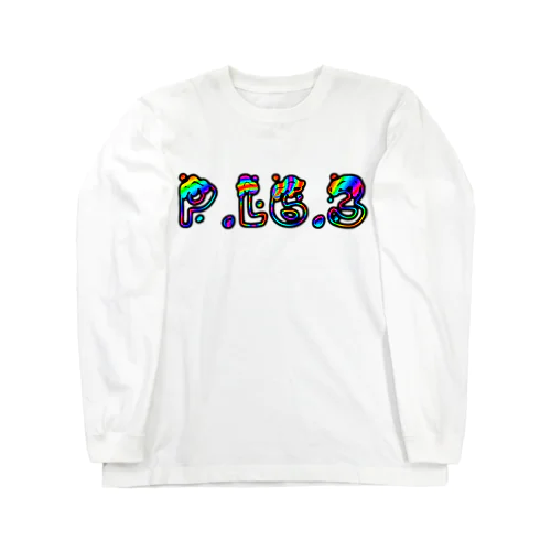 P.L6.3ロゴ【Psychedelic】 Long Sleeve T-Shirt