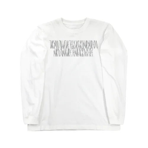 「百人一首 55番歌 大納言公任」カナクギフォントL Long Sleeve T-Shirt