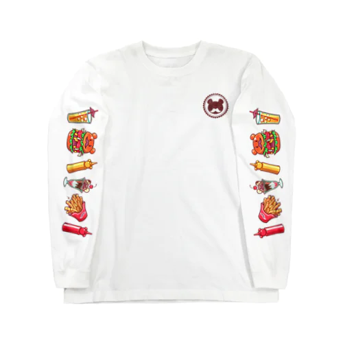 Beard Bear Burger Long Sleeve T-Shirt ロングスリーブTシャツ