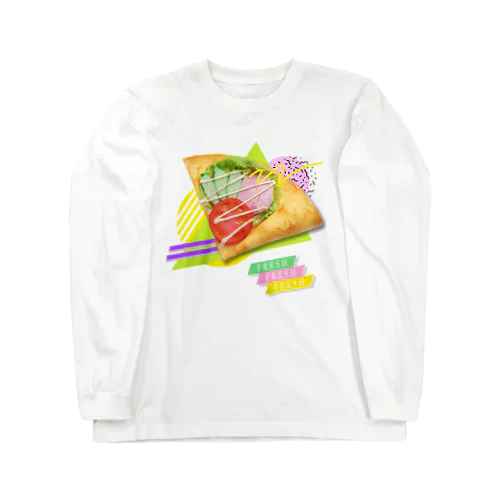 サラダクレープ（80s風） Long Sleeve T-Shirt