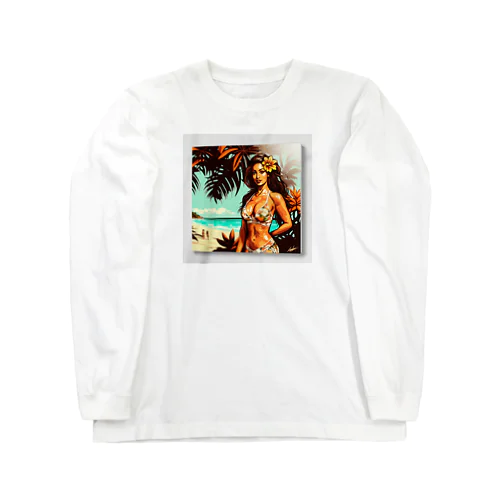 海と美女 Long Sleeve T-Shirt