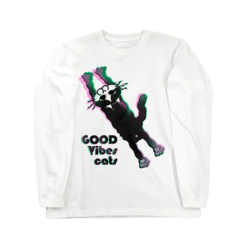 GOOD VIBES CATS ロングスリーブTシャツ