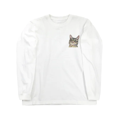 煽り猫① ロングスリーブTシャツ