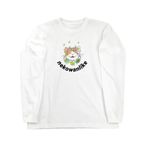 nekowanlikeさくら猫 ロングスリーブTシャツ