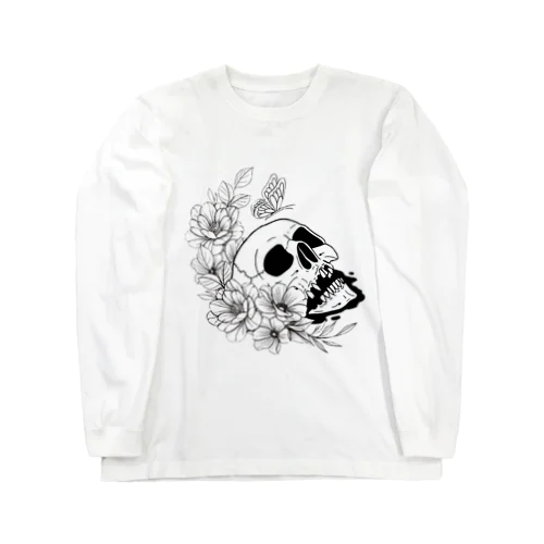 ドクロフラワー Long Sleeve T-Shirt