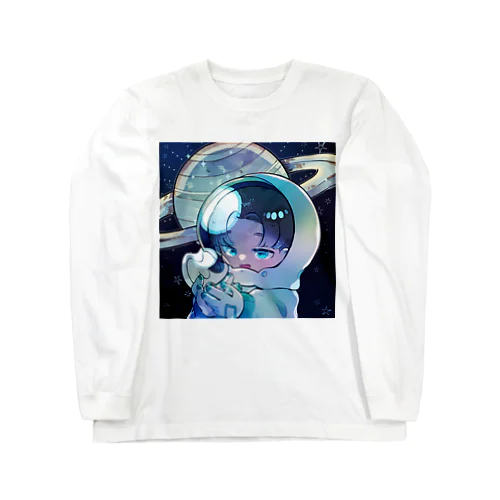 宇宙でも相棒と一緒！ロングTシャツ Long Sleeve T-Shirt