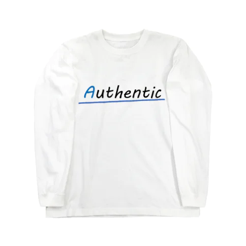 Authentic（頭文字青） Long Sleeve T-Shirt